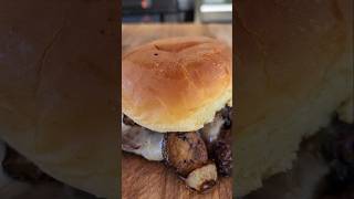 Mushroom and Onion Smash Burger for Smash Burger Sunday #shorts