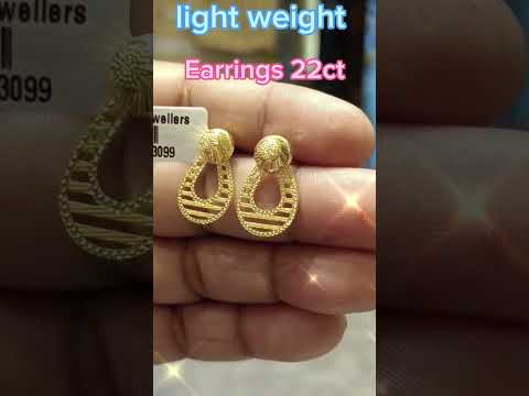 earrings 22ct#youtubeshorts #goldjewellerydesigns #gold #viralvideo #goldjewellery #wedding