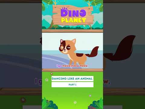 Animal sounds song for children | 🐭🐶🐰 Dancing like an animal | DINO Cartoon Class