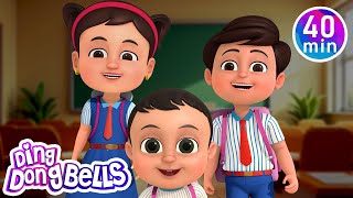 Hum School Chale + 15 more Rhymes in Hindi | Nursery Rhymes | Ding Dong Bells