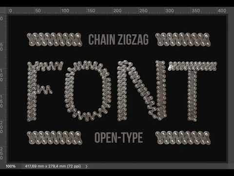 Chain Zigzag Font