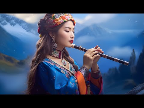 The Healing Sound of a Tibetan Girl's Flute • Eliminates Stress, Anxiety and Calms the Mind