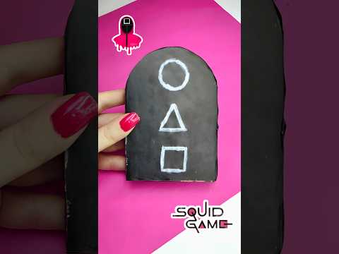 how to make flying stone (squid game diy)🐙 #squidgame #shorts #diy #craft #art