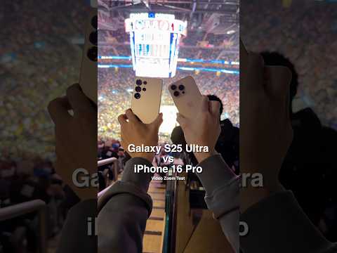 Galaxy S25 Ultra vs iPhone 16 Pro Video Zoom Test at a Basketball Game!