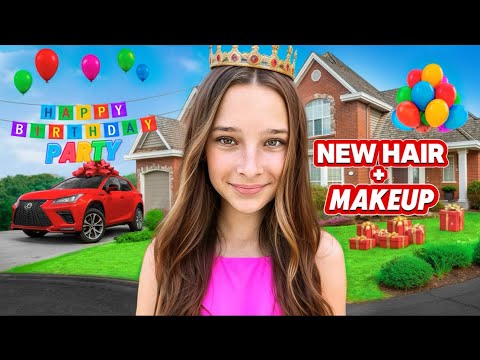 OLIVIA'S 14th BIRTHDAY PARTY 🎉 NEW HAIR and MAKEUP REVEAL