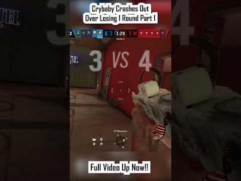 Crybaby Crashout Part 1 #r6s #rainbowsixsiege #gaming #trolling #funny #rage