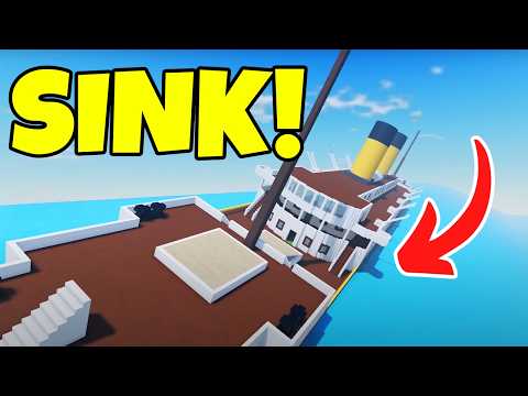 Surviving THE MOST Realistic Cargo Ship Sinking In Roblox!