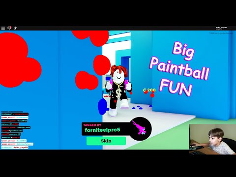 Let's Play Big Paintball - What do they mean by BIG? (Roblox gameplay)