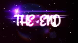 4K UHD Stary THE END title Animation