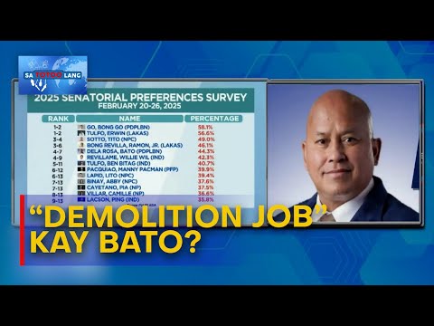 Dela Rosa: ‘Demolition job’ ng gobyerno kontra sa akin, nag-backfire | Sa Totoo Lang