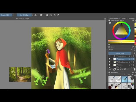 Red Riding Hood - Speedpaint Video - Krita