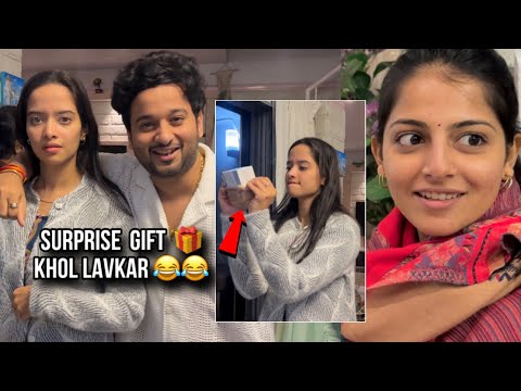 Surprise Gift-Khol Lavkar Dr.Ankita🎁😂😝 माझ्याकडुन Special Gift | Mahabaleshwar Trip | aditya satpute