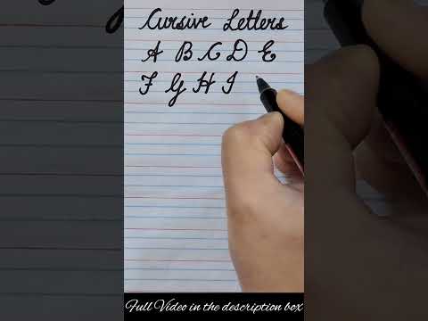 Capital Cursive Writing || cursive alphabet a to z | Cursive abcd #cursiveabcd  #cursivehandwriting