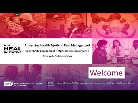 Advancing Health Equity in Pain Management Workshop Day 1