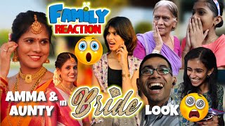 AMMA IN BRIDAL LOOK😱🤩 | family reaction🤯 | elardem kili poyi🤣 | thejathangu😉