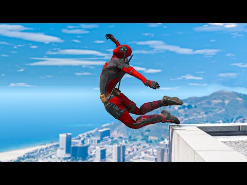 GTA 5 DEADPOOL Funny Moments - Funny Gameplay Fails Compilation (Active ragdoll physics) Ep 5