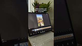 Editing reels on CapCut on the iPad Pro #ipadpro #capcut #reelsediting