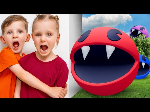 Pacman in real life | game challenge