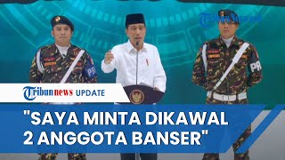 Bukan Paspampres, Jokowi Minta Dikawal 2 Anggota Banser saat Pidato di Acara Pelantikan GP Ansor