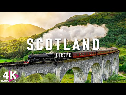 Scotland 4K Amazing Aerial Film - Calming Piano Music - Amazing Nature