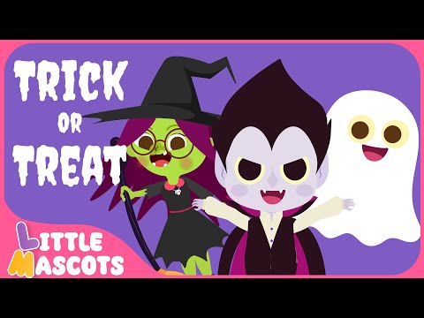 Trick or treat | 🎃Halloween Song | Little Mascots Nursery Rhymes & Kids Song