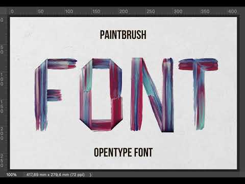 Paintbrush Font