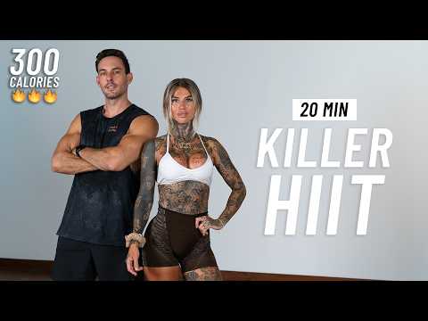 20 MIN CARDIO HIIT WORKOUT - Full Body, No Equipment, No Repeats