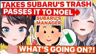 Subaru's Manager Passes Her Trash To Danchomu (Noel) (Hololive) [Eng Subs]