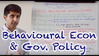 Behavioural Economics and Government Policy (Nudge Policies)