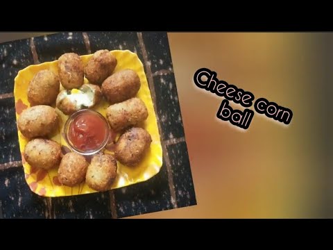 crispy cheese 🧀 corn 🌽 ball | चीझ कॉर्न बॉल #food #cheese #foods #crispy #recipe