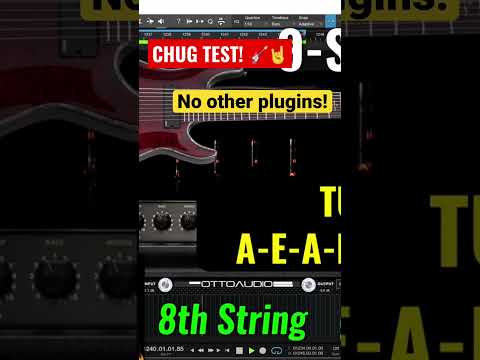 **CHUG TEST** 🎸🔥OTTO AUDIO II II II II (Eleven Eleven) Guitar Amp Plugin - 7, 8, 9 string #shorts