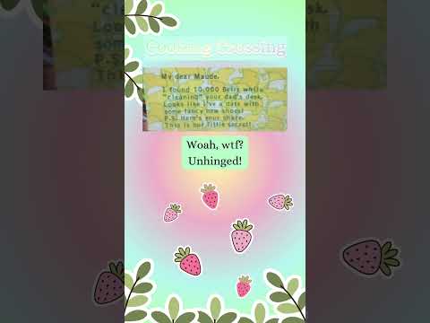 Unhinged Letter From Home #cookingcrossing  #gameplay  #animalcrossinggamecube #animalcrossing