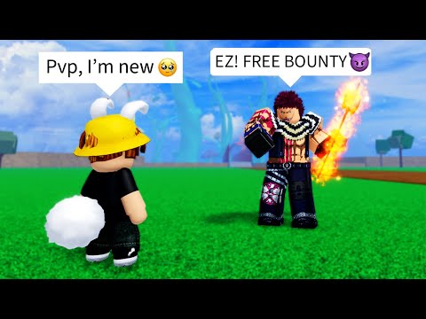 I Went Undercover As a NOOB to Destroy PROS in Blox Fruits