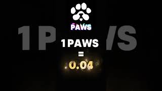 Paws Airdrop price expected... 🔥 #paws #airdrop #shorts