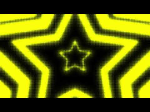 Black and Yellow Y2k Neon LED Lights Star Background || 1 Hour Looped HD