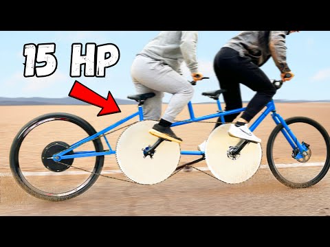 I built a TANDEM e-bike to see how fast we can go