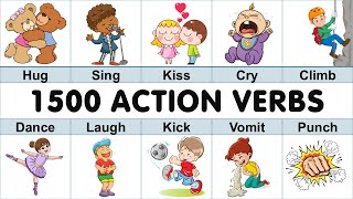 1500 Action Verbs | Common Action Verbs in English | Part 2 | English Vocabulary with Picture |