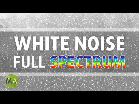 White Noise with the Full Spectrum of Frequencies, Tinnitus Relief Aid, Block Out Distracting Sounds