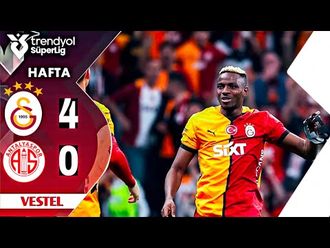 Victor Osimhen GOLÜ 45+3 | Galatasaray - Antalyaspor 4-0 | MAÇ ÖZETI | Trendyol SüperLig 2024/25