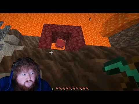 Fighting in the Nether  (Minecraft Hardcore Challenge)