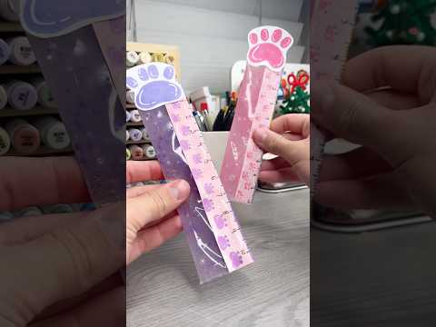 ✨Cute DIY ruler with slime!?! #slime #diy #papercraft #cutecrafts #crafts #craft #cute #art