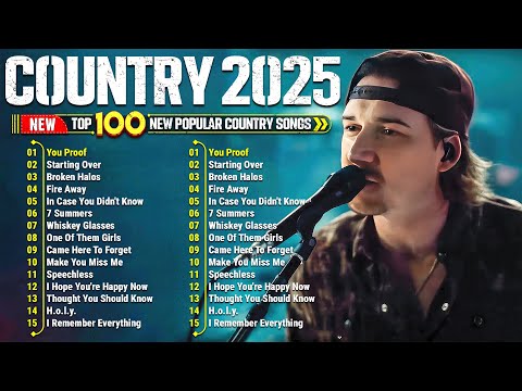 Country Music Playlist 2025 - Morgan Wallen, Luke Combs, Kane Brown, Luke Bryan, Chris Stapleton,