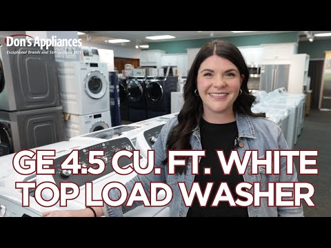 GE 4.5 Cu. Ft. White Top Load Washer