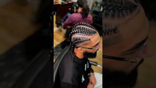 Fresh Braids & Low Taper Done By @kentathehairartist #braids #barber #cornrows