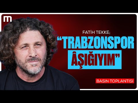 Fatih Tekke & Şenol Güneş Basın Toplantısı | Canlı Yayın