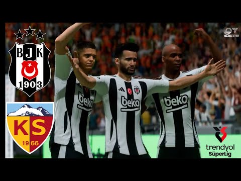 Beşiktaş - Kayserispor Maçı |  Süper Lig 26.Hafta 24/25 (Maç Özeti)