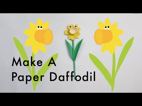 Easy Paper Daffodil Craft | Fun Spring Flower DIY for Kids