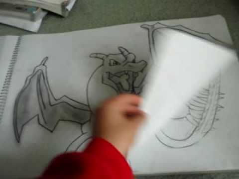 Charizard Drawing w/ song.