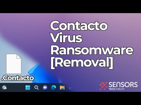 Contacto Virus Ransomware [.Contacto Files] Removal Guide [Solved]