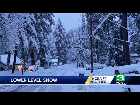 California winter storm forecast | Lingering snow and scattered showers expected Thursday